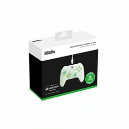 8Bitdo Ultimate Mini, Xbox Series X|S, Xbox One, PC, Official, Hall-Effect, zöld vezetékes kontroller