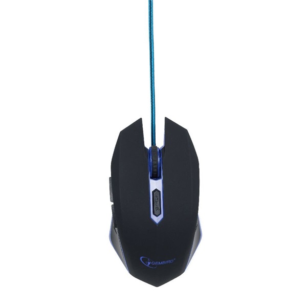Gembird MUSG-001-B optikai Gamer fekete-kék egér