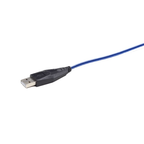 Gembird MUSG-001-B optikai Gamer fekete-kék egér
