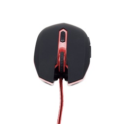 Gembird MUSG-001-R fekete-piros gamer egér