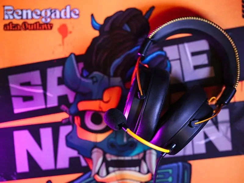 A4-Tech Bloody M595 Renegade Midnight USB fekete-sárga gamer headset
