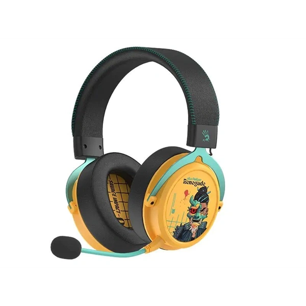 A4-Tech Bloody MR595 Renegade Sunset vezeték nélküli fekete-sárga gamer headset