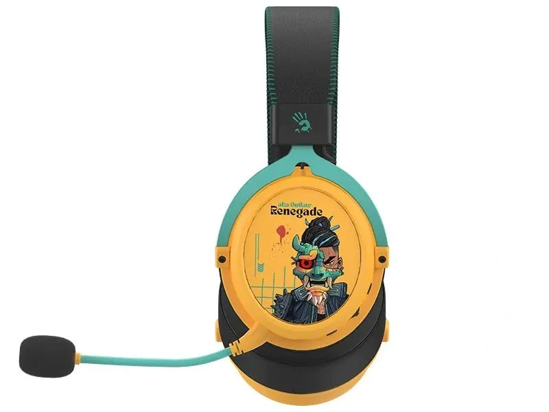 A4-Tech Bloody MR595 Renegade Sunset vezeték nélküli fekete-sárga gamer headset