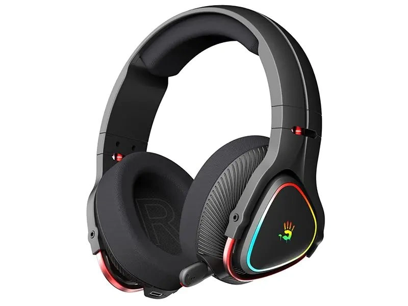 A4-Tech Bloody MR710 Multi-platform vezeték nélküli RGB fekete gamer headset