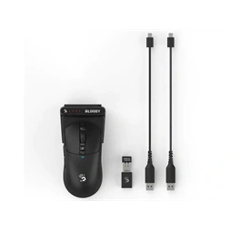 A4-Tech Bloody R72 Pro Duo vezeték nélküli fekete gamer egér