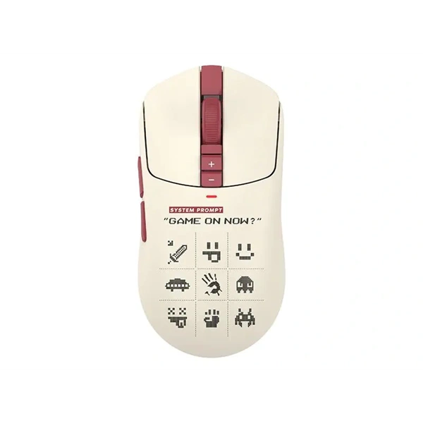 A4-Tech Bloody R72 Ultra Duo Pixels Red vezeték nélküli fehér gamer egér