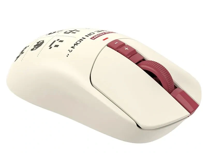 A4-Tech Bloody R72 Ultra Duo Pixels Red vezeték nélküli fehér gamer egér