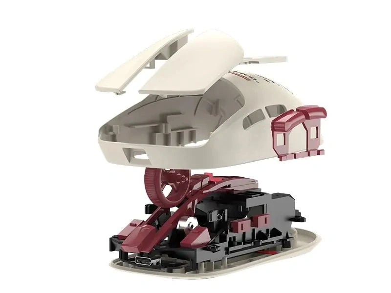 A4-Tech Bloody R72 Ultra Duo Pixels Red vezeték nélküli fehér gamer egér