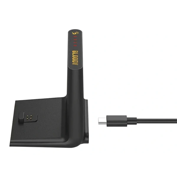 A4-Tech Bloody R72 Ultra Duo Renegade Midnight vezeték nélküli fekete gamer egér