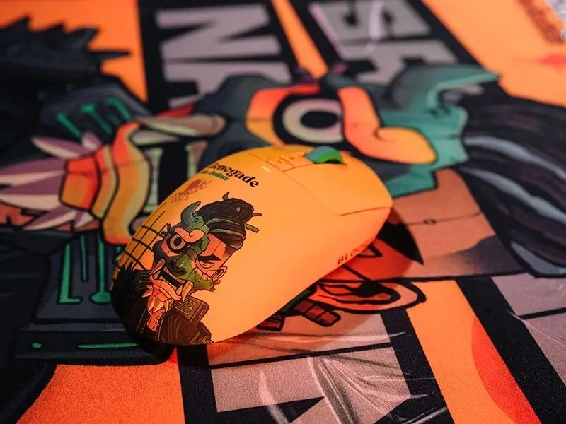 A4-Tech Bloody R72 Ultra Duo Renegade Sunset vezeték nélküli sárga gamer egér