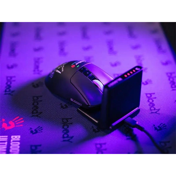 A4-Tech Bloody R73 Ultra Duo Cypher Ghost vezeték nélküli fekete gamer egér