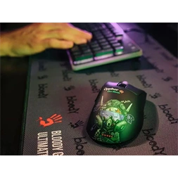 A4-Tech Bloody R73 Ultra Duo Cypher Ghost vezeték nélküli fekete gamer egér