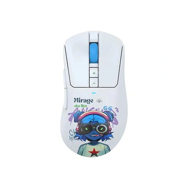 A4-Tech Bloody R73 Ultra Duo Nyx Mirage vezeték nélküli fehér gamer egér