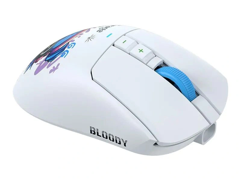 A4-Tech Bloody R73 Ultra Duo Nyx Mirage vezeték nélküli fehér gamer egér