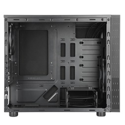 ABKONCORE Cronos Zero Noise Mini RGB fekete ablakos (Táp nélküli) számítógép ház