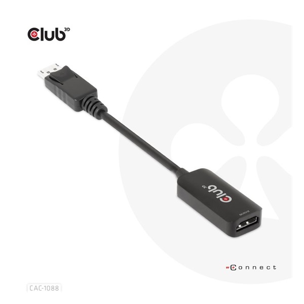 Club3D DisplayPort1.4 to HDMI 4K120Hz/8K60Hz HDR Active adapter M/F