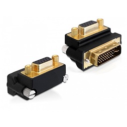 Delock 65261 VGA anya > DVI 24+5pin apa 270°-ban elforgatott adapter