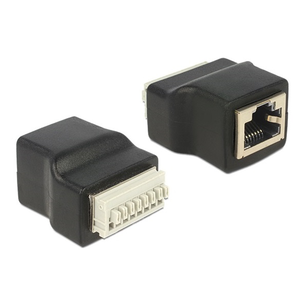 Delock 65527 RJ45 anya - Terminal Block nyomógombbal 8pin adapter