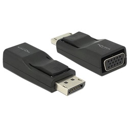 Delock 65653 DisplayPort 1.2 dugós csatl. > VGA csatl. hüvely adapter - Fekete