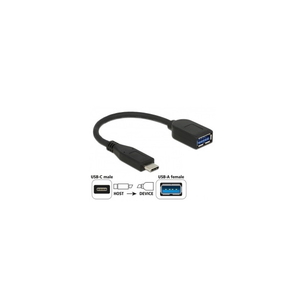Delock 65684 10Gbps (USB3.1 Gen.2) USB Type-C apa > Type-A anya adapter
