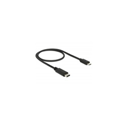 Delock 83333 USB C 2.0 dugó > USB 2.0 Micro>B dugó fekete - 0,5 m