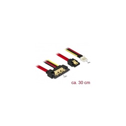 ADA Delock 85232 SATA-kábel 6Gb/S 7 tus csatlakozóhüvely + 4 tus Floppy-csatlakozódugó