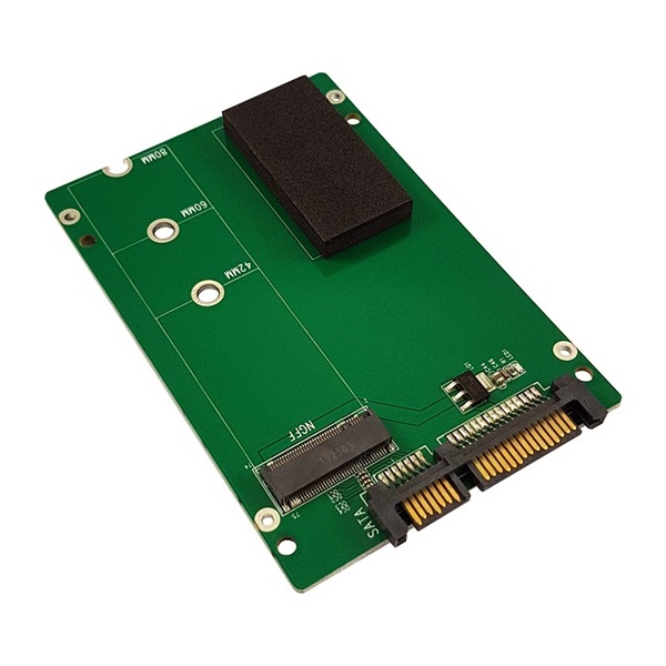 ADA LC Power SATA > M.2 SSD átalakító kártya - LC-ADA-M2-NB-SATA