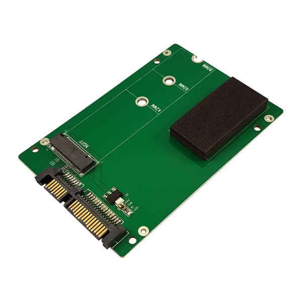 ADA LC Power SATA > M.2 SSD átalakító kártya - LC-ADA-M2-NB-SATA