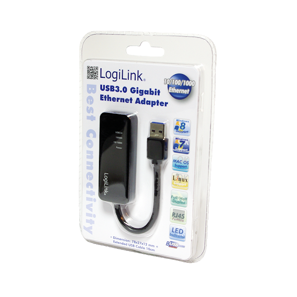 LogiLink UA0184A USB 3.0 - Gigabit adapter
