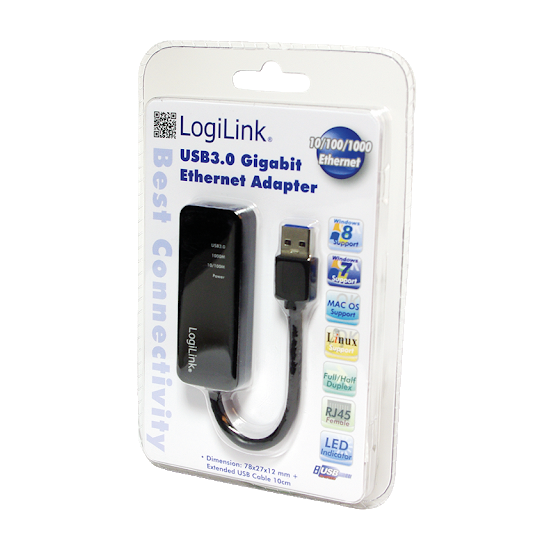 LogiLink UA0184A USB 3.0 - Gigabit adapter