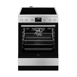 AEG CCB6446ABM inox, szabadonálló, kerámialapos, elektromos, főzőzóna: 4, sütő:72L, grill, tűzhely