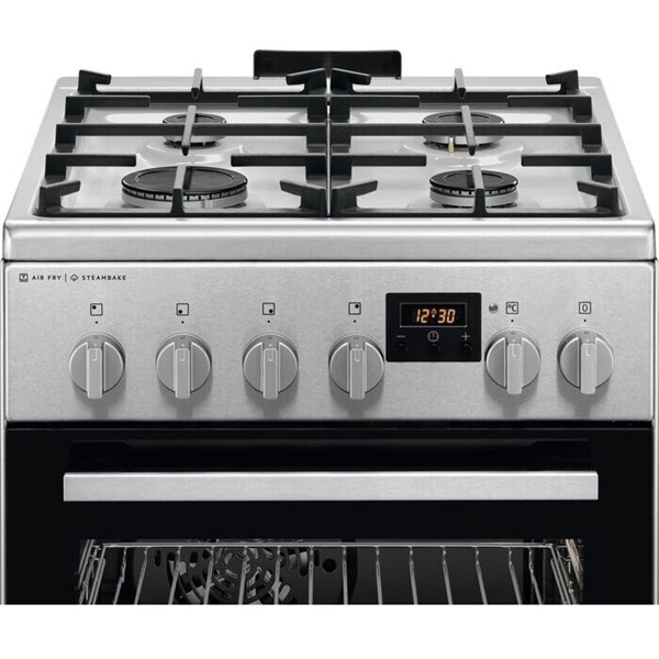 AEG CKB56490BM inox kombinált gáztűzhely