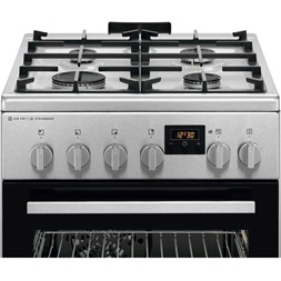 AEG CKB56490BM inox kombinált gáztűzhely
