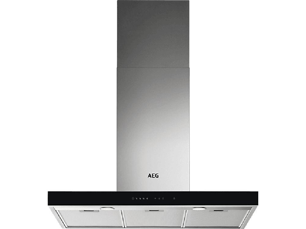 AEG DBE5960HB inox, szabadonálló, kürtős, méret:89,8 cm, zajszint:68 dB, páraelszívó