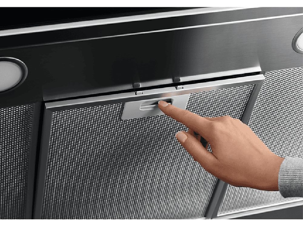 AEG DBE5960HB inox, szabadonálló, kürtős, méret:89,8 cm, zajszint:68 dB, páraelszívó