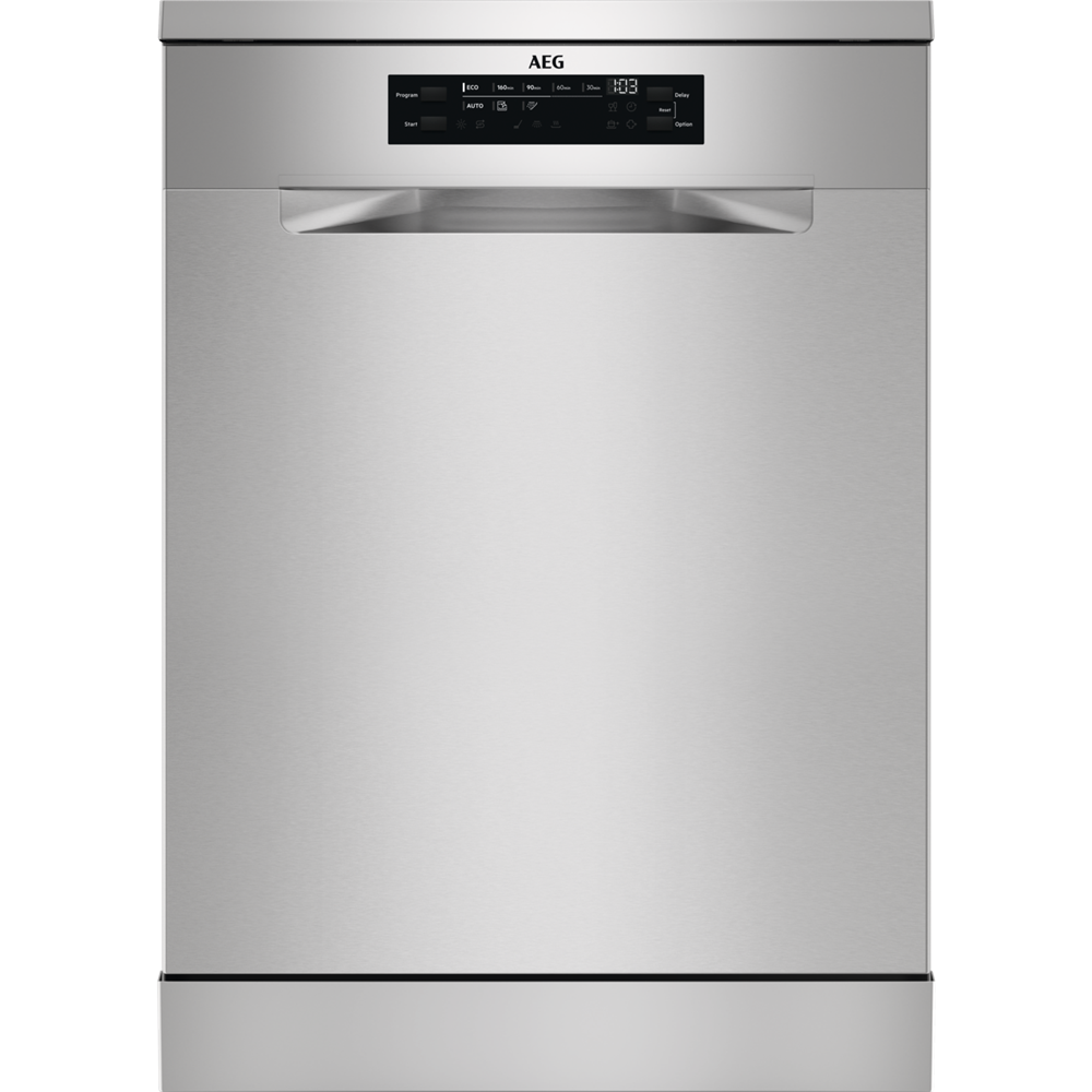 AEG FFB53937ZM inox, programok száma: 8, szabadonálló, 14 terítékes mosogatógép 