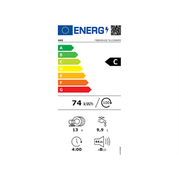AEG FSE64610Z inox, programok száma:7, beépíthető, 13 terítékes mosogatógép