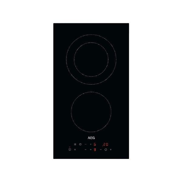 AEG HRB32310CB fekete, beépíthető, elektromos üvegkerámia, főzőzóna: 2, beépíthető méret: 27cm, főzőlap