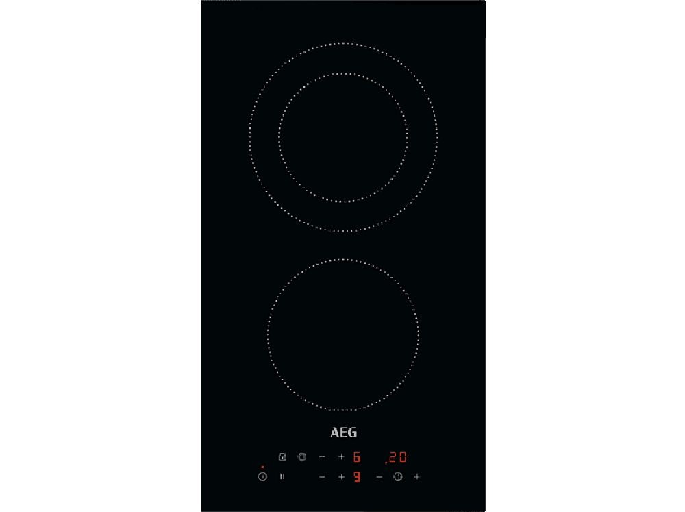 AEG HRB32310CB fekete, beépíthető, elektromos üvegkerámia, főzőzóna: 2, beépíthető méret: 27cm, főzőlap