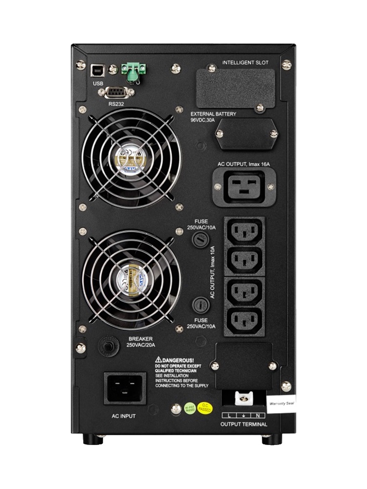 AEG Protect C 3000VA 4xIEC C13+1xIEC C19+1xSorkapocs VFI online kettős konverziós bővíthető szünetmentes tápegység
