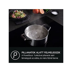 AEG TN64IA00XB feket-inox, beépíthető, indukciós, főzőzóna:4, beépíthető méret:60cm, főzőlap