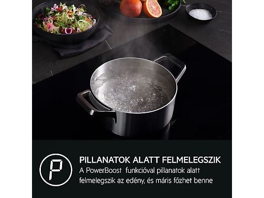 AEG TN64IA00XB feket-inox, beépíthető, indukciós, főzőzóna:4, beépíthető méret:60cm, főzőlap