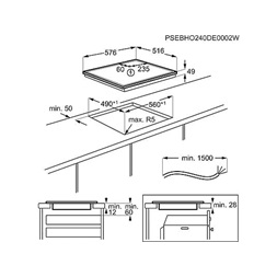 AEG TN64IA00XB feket-inox, beépíthető, indukciós, főzőzóna:4, beépíthető méret:60cm, főzőlap