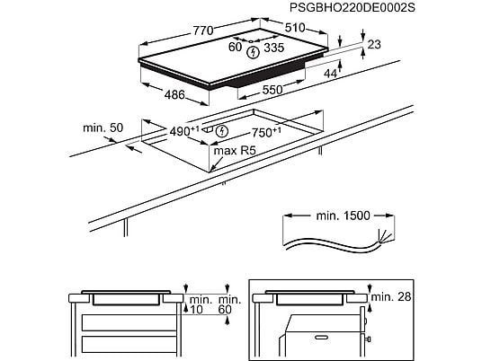 AEG TO84IA0FIT fekete, beépíthető, indukciós, főzőzóna:4, méret:80cm, főzőlap