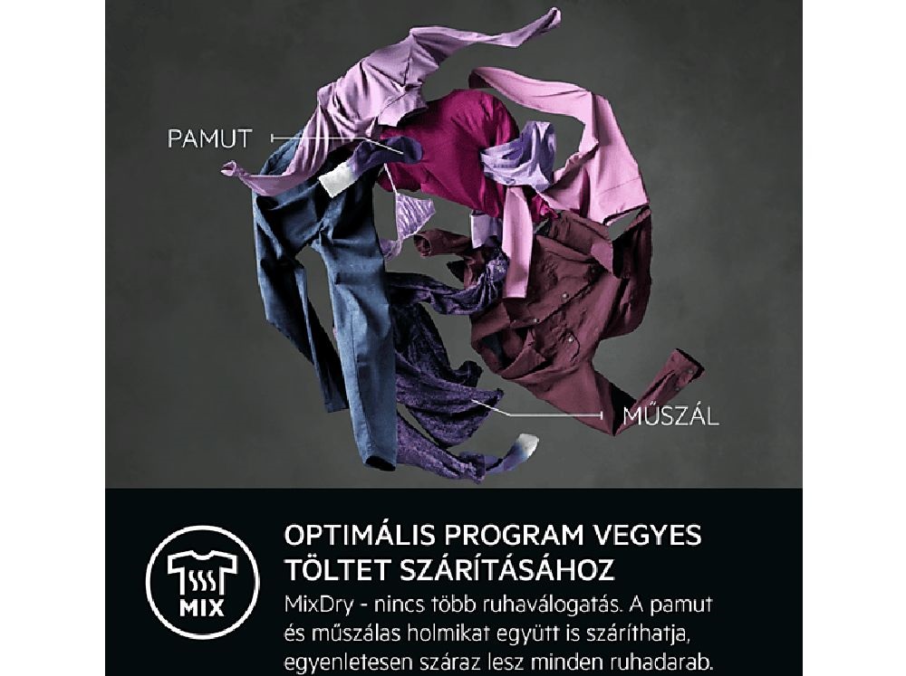 AEG TR718L2E fehér, 8 kg, hőszivattyús, szárítógép