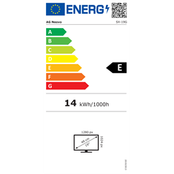 AG Neovo 19" SX-19G SXGA TN VGA/DVI/HDMI/DP/BNC/S-Video/RS232 fekete LED monitor
