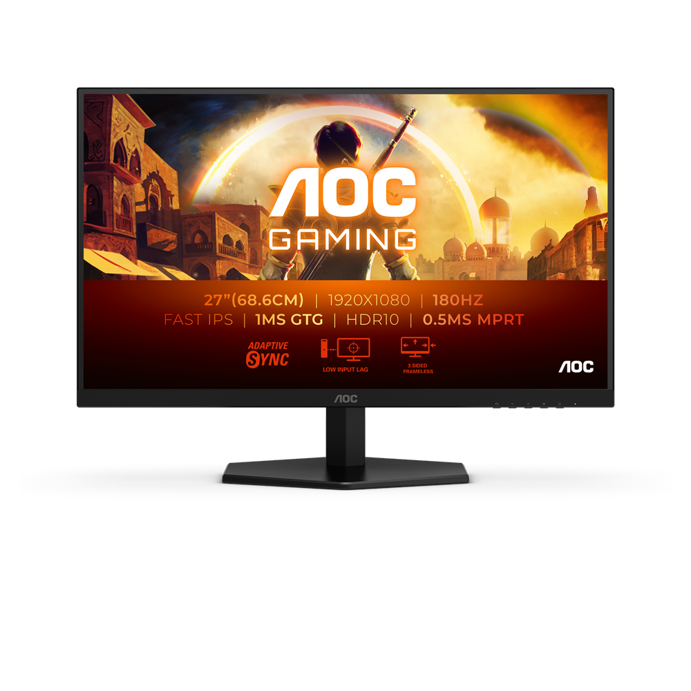 AOC 27" 27G42E FHD IPS 180Hz HDMI/DP gamer monitor (Újracsomagolt)