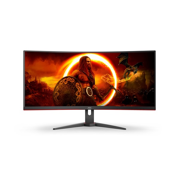 AOC 34" CU34G2XE/BK UWQHD VA 144Hz DP/HDMI/USB ívelt gamer monitor (Újszerű)