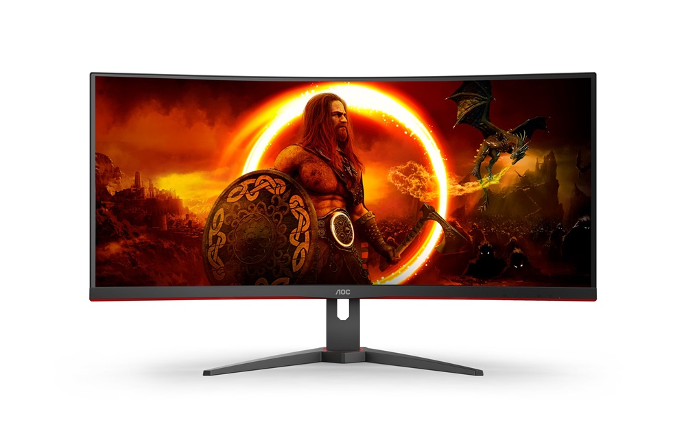 AOC 34" CU34G2XE/BK UWQHD VA 144Hz DP/HDMI/USB ívelt gamer monitor (Újszerű)