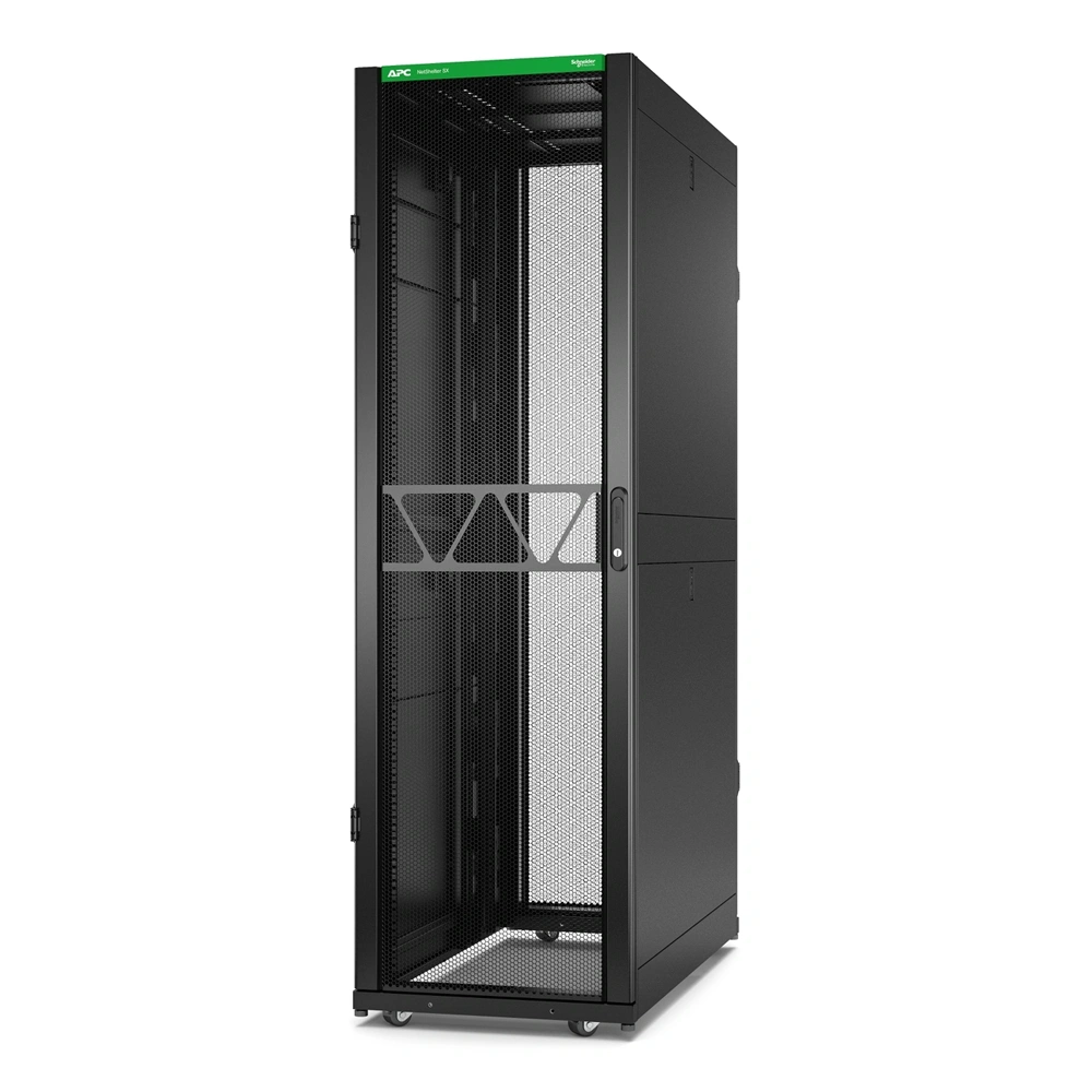 APC NetShelter SX Gen2 19" 42U 600x1200 mm perforált ajtós fekete szerver szekrény